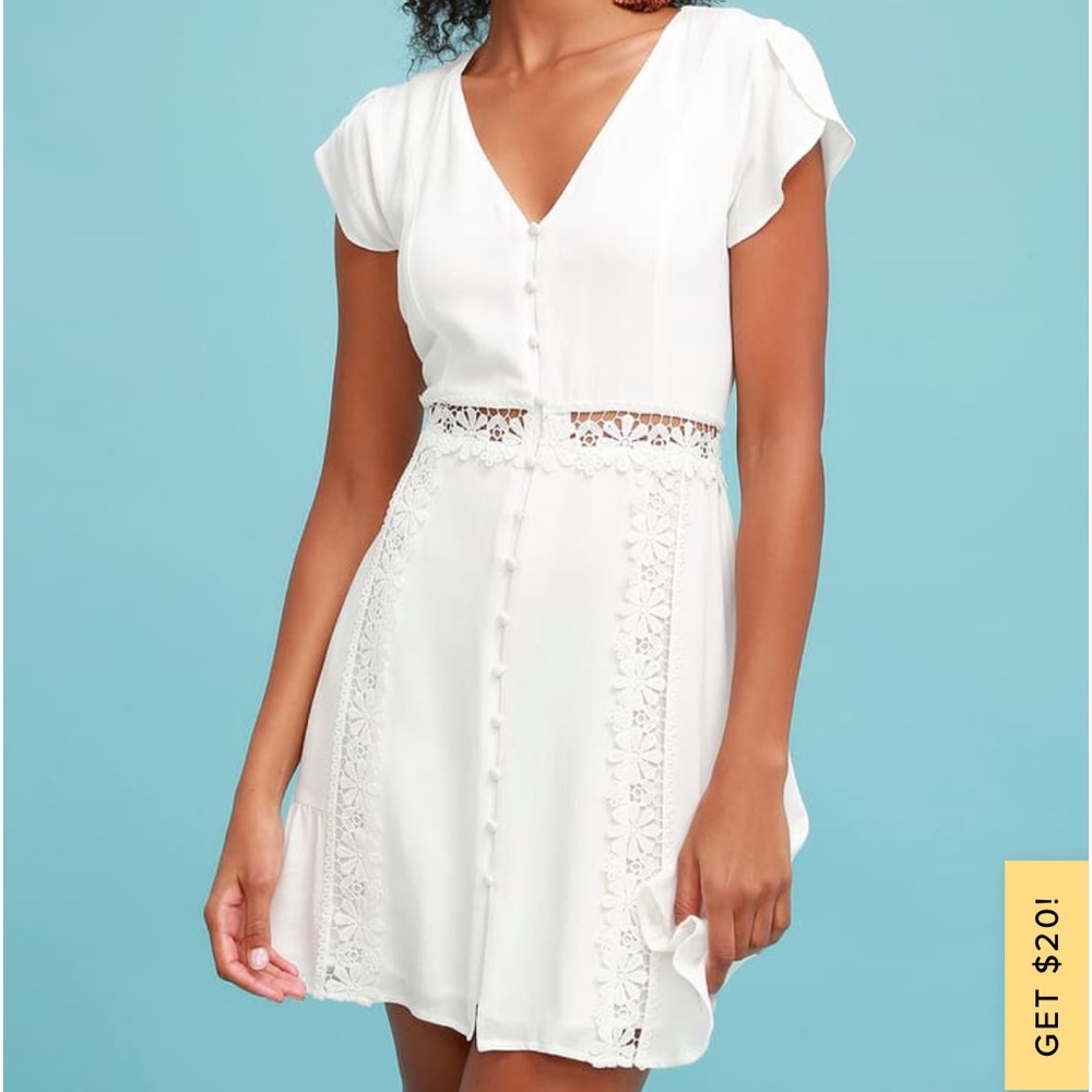 Lulus Wistful wanderer lace dress